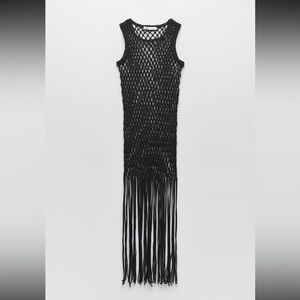 Zara Macrame knit dress limited edition